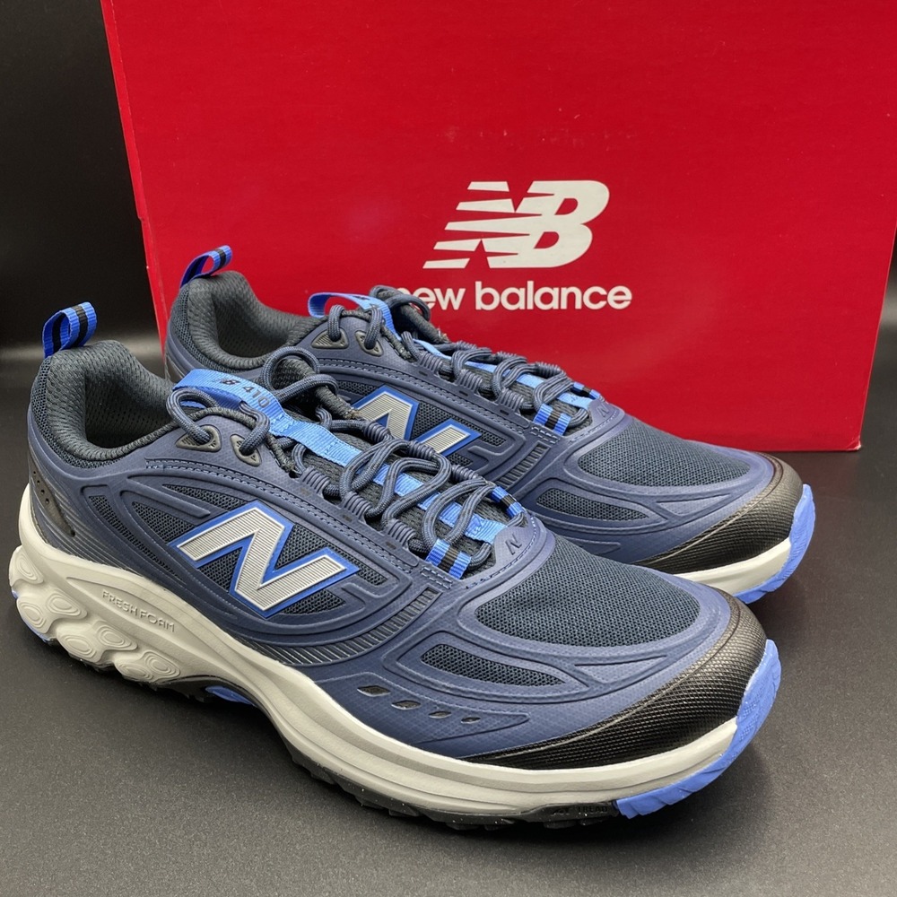 New Balance Fresh Foam 410v8 Mens 10 D Trail Running Shoes Blue M4108G6 New